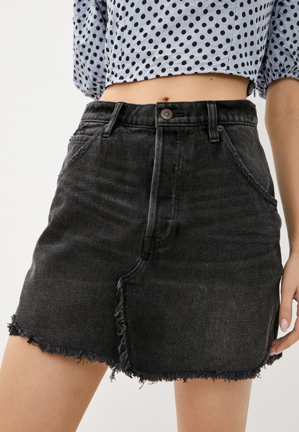 

Юбка джинсовая Free People, Черный