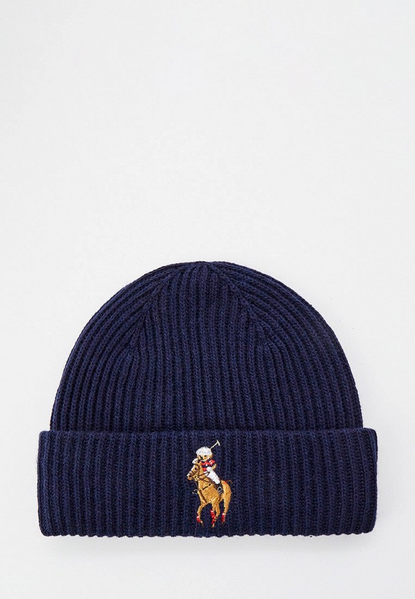 

Шапка Polo Ralph Lauren, Синий, Polo Ralph Lauren RTLAAT086601