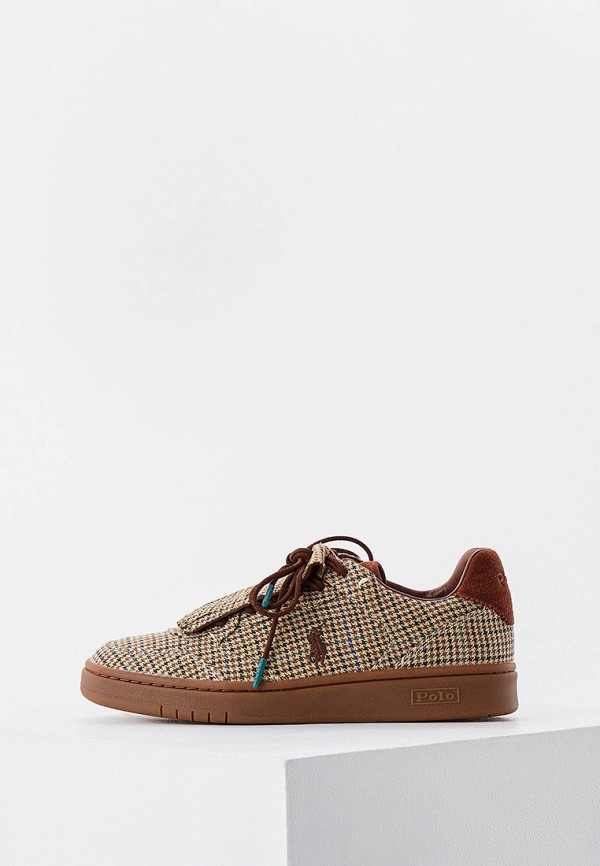 

Кеды Polo Ralph Lauren, Коричневый, COURT W KILT-SNEAKERS-HIGH TOP LACE