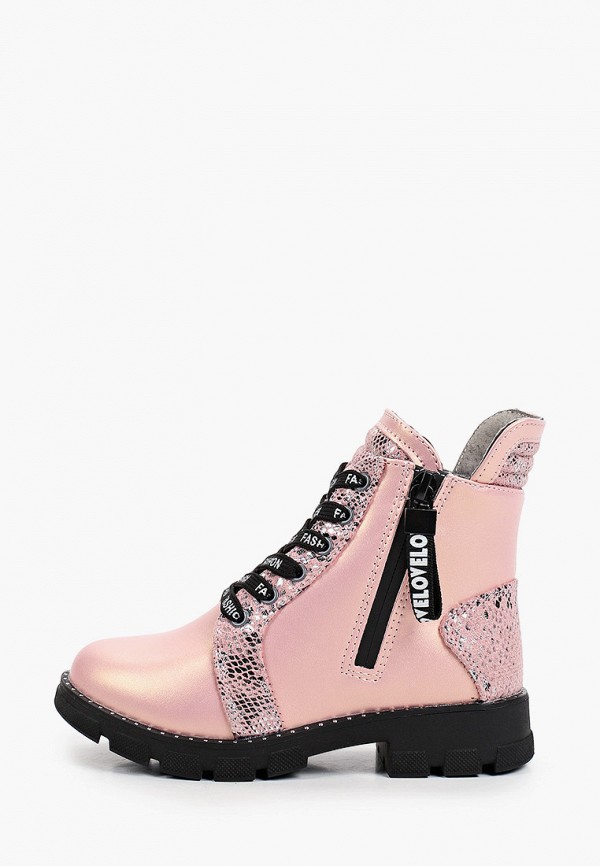 Ботинки для девочки Kenkä LRG_21-160_pink