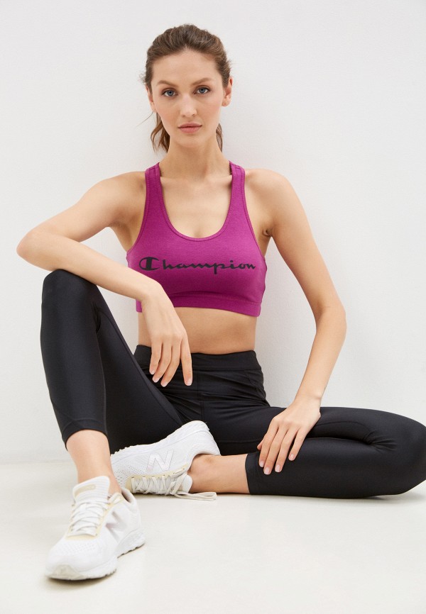 

Топ спортивный Champion, Фиолетовый, ATHLETIC CHAMPION WORKOUT Bra