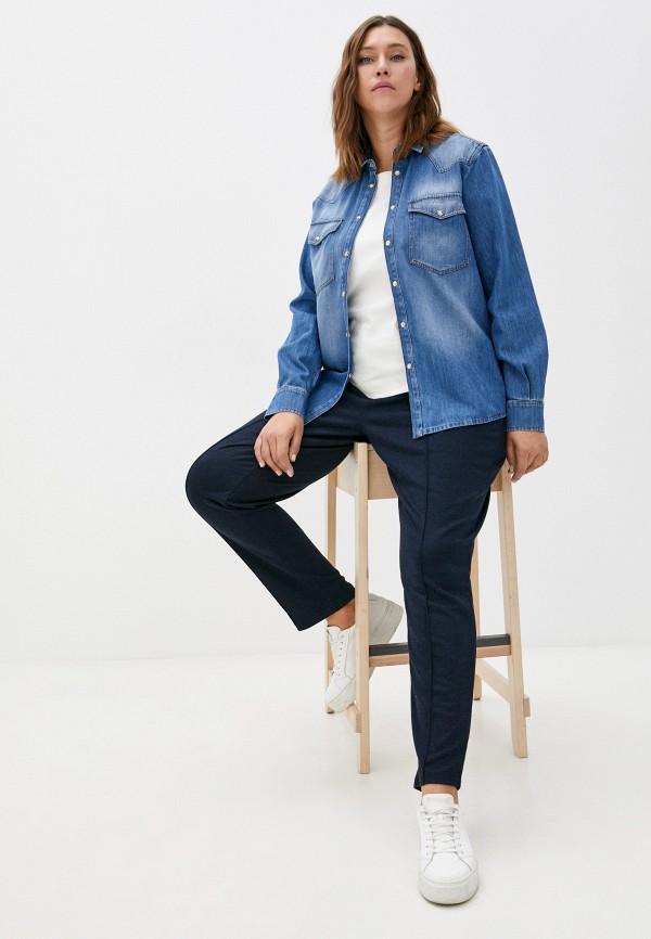 фото Рубашка джинсовая marina rinaldi sport