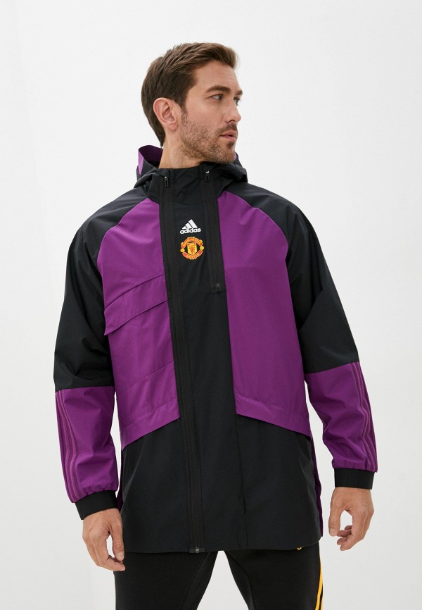 

Ветровка adidas, Фиолетовый, MUFC TRV DR JKT