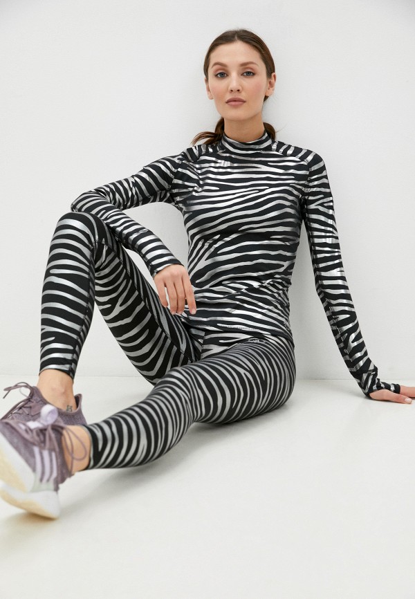 Лонгслив спортивный adidas by Stella McCartney серебряный, размер 38, фото 2