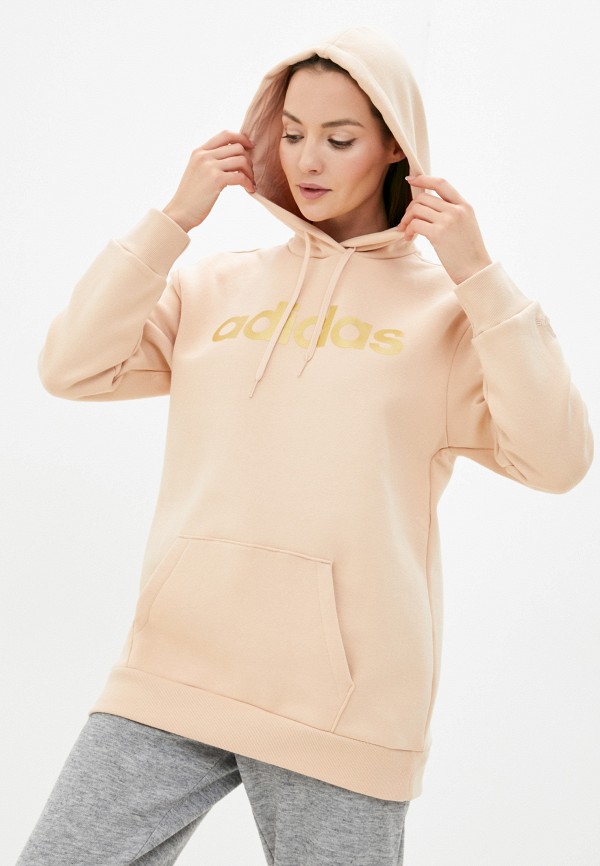 

Худи adidas, Бежевый, W LIN OV FL HD