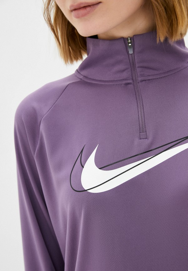 

Лонгслив спортивный Nike, Фиолетовый, W NK DF SWSH RUN HZ MDLYR