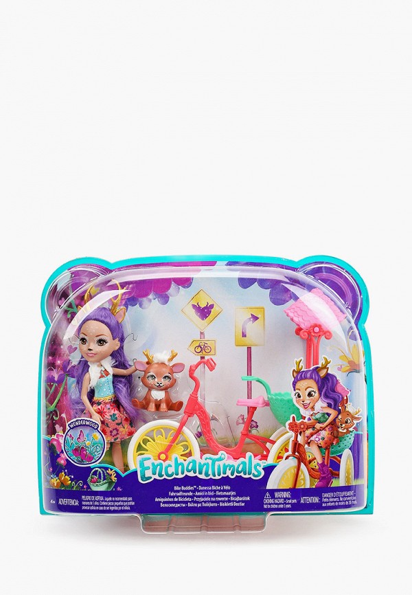 

Кукла Enchantimals, Разноцветный, с питомцем и транспортным средством "Велосипедисты"