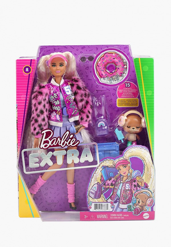 

Кукла Barbie, Разноцветный, Экстра Блондинка с хвостиками