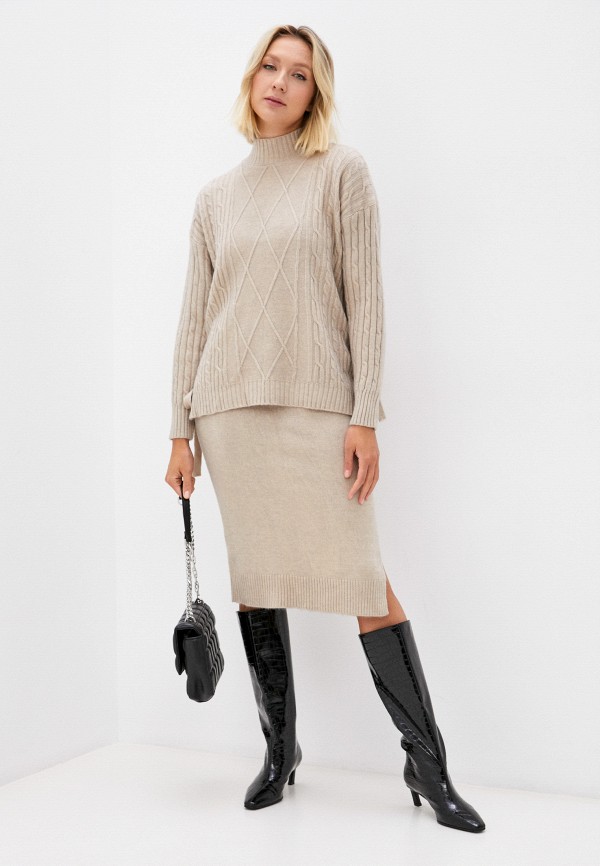 

Костюм вязаный UnicoModa, Бежевый, UnicoModa RTLAAT383601