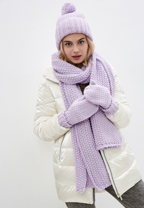 фото Шапка, шарф и варежки trendyangel