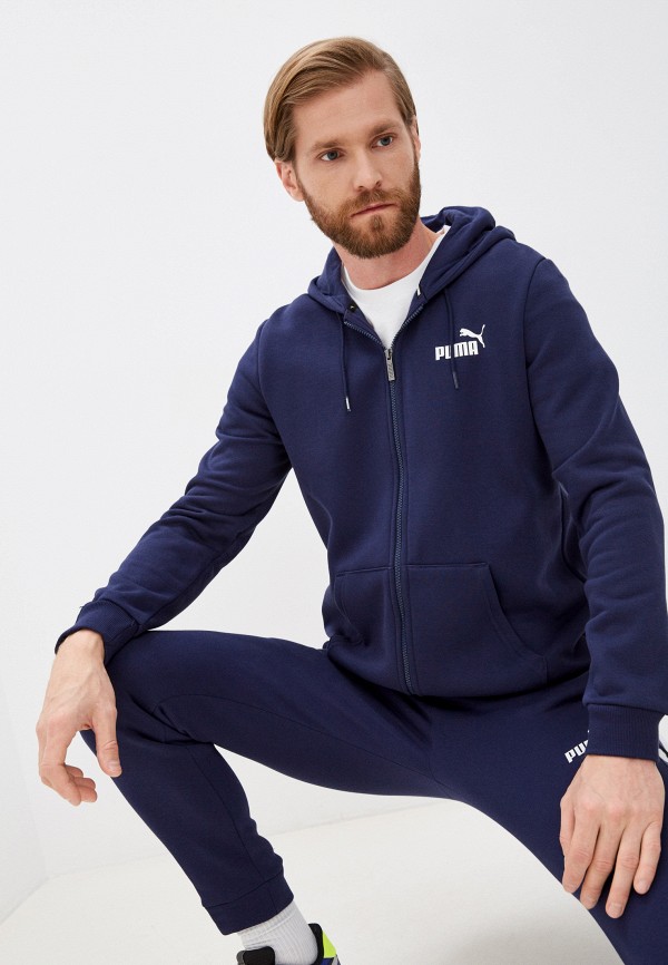 

Толстовка PUMA, Синий, ESS Small Logo FZ Hoodie FL