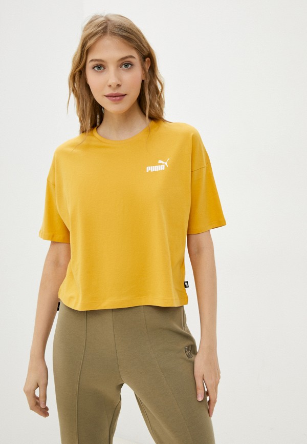 

Футболка PUMA, Желтый, ESS Cropped Small Logo Tee