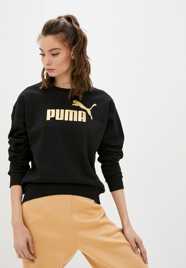 

Свитшот PUMA, Черный, ESS+ Metallic Logo Crew FL