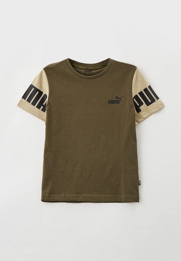 

Футболка PUMA, Хаки, PUMA POWER Colorblock Tee B