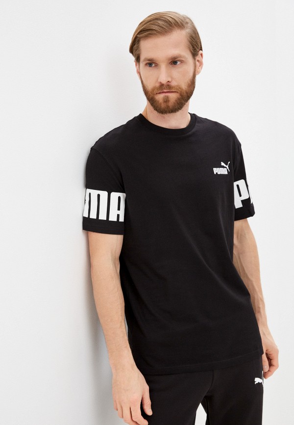 

Футболка PUMA, Черный, POWER Colorblock Tee