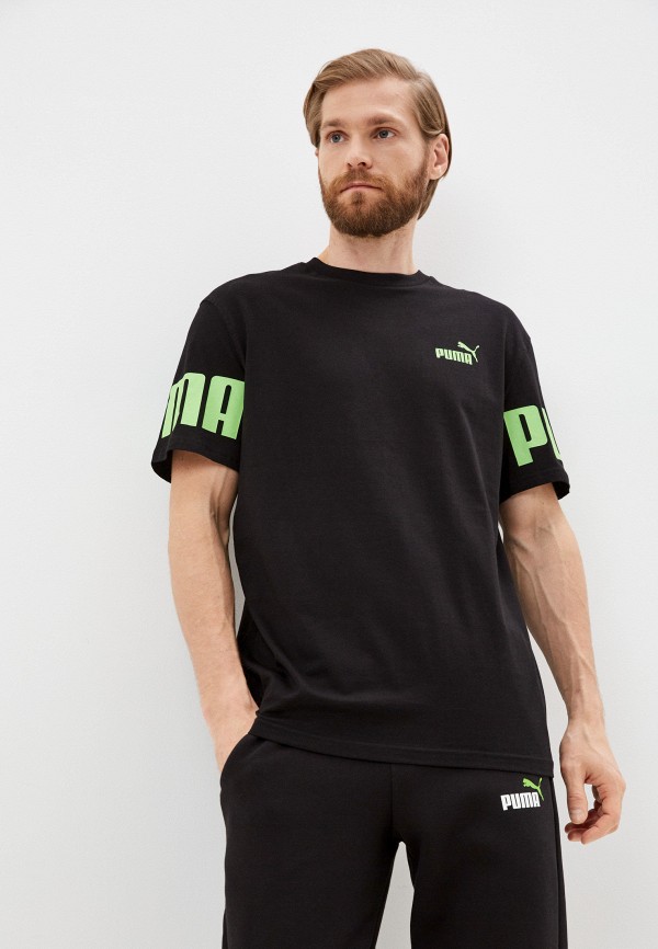 

Футболка PUMA, Черный, POWER Colorblock Tee