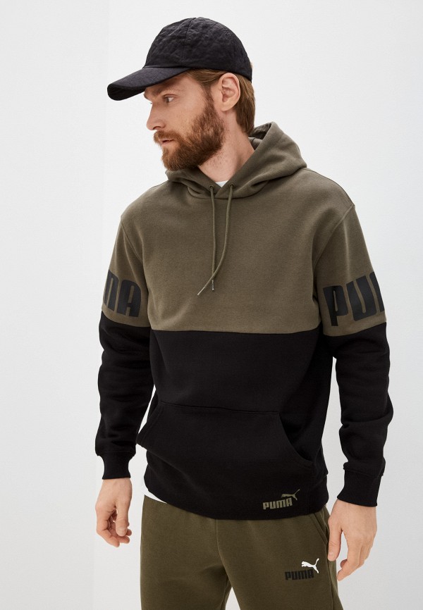 

Худи PUMA, Хаки, POWER Colorblock Hoodie FL