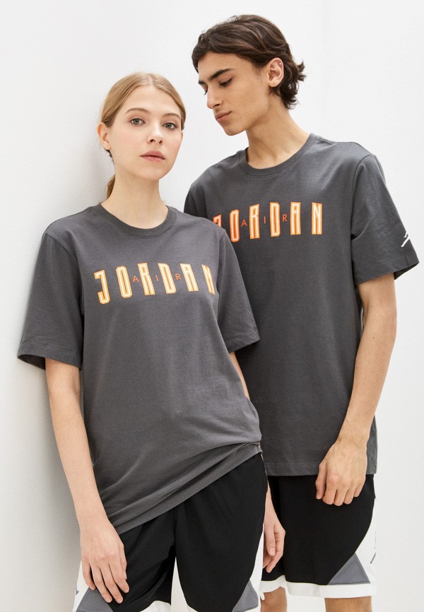 

Футболка Jordan, Серый, M J SPRT DNA HBR SS CREW