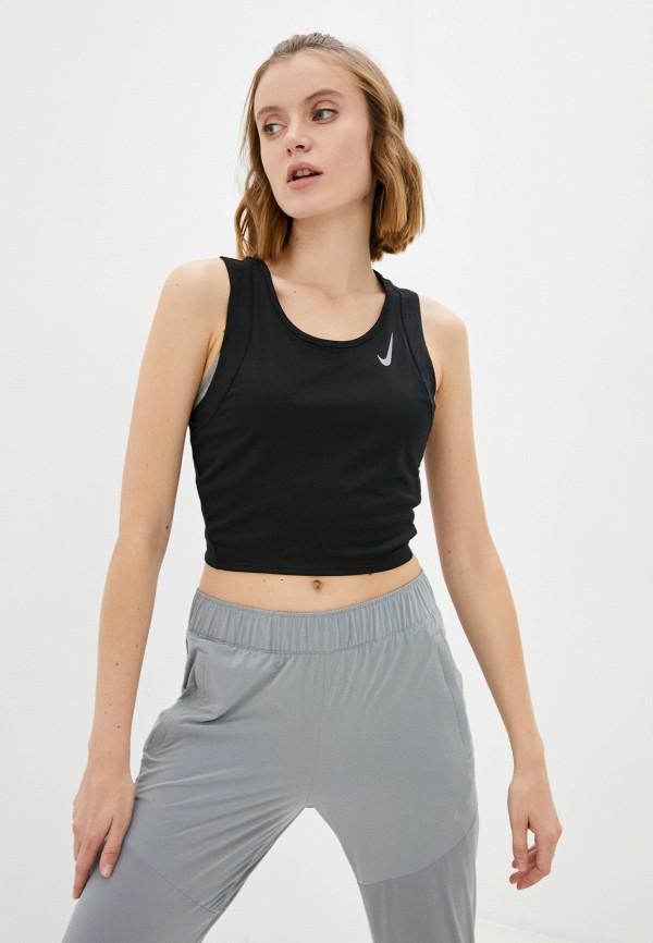 

Майка спортивная Nike, Черный, W NK DF RACE CROP