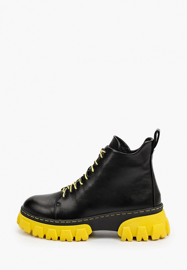 Ботинки для девочки Kenkä WML_312-4_black-yellow