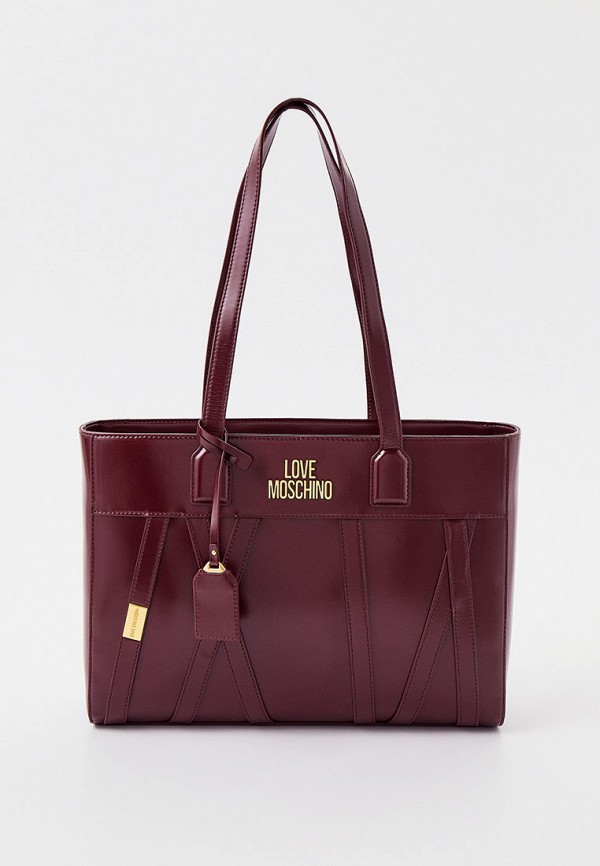

Сумка и брелок Love Moschino, Бордовый, Love Moschino RTLAAT600401