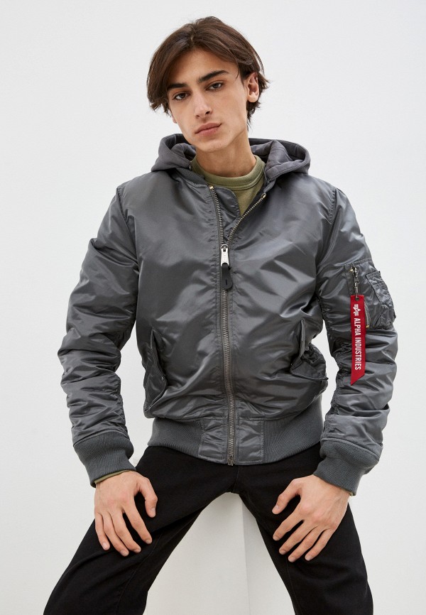 

Куртка утепленная Alpha Industries, Серый, MA-1 NATUS