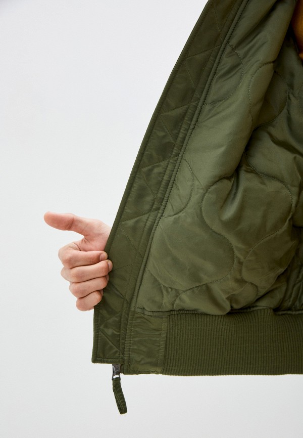 

Куртка утепленная Alpha Industries, Хаки, MA-1 HOODED RIB