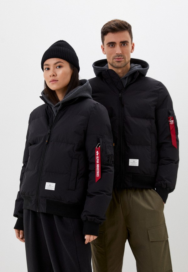 

Куртка утепленная Alpha Industries, Черный, MA-1 QUILTED FLIGHT JACKET