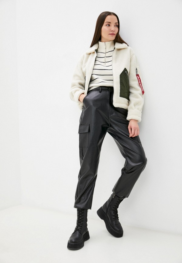

Шуба Alpha Industries, Бежевый, CROPPED SHERPA UTILITY JACKET W