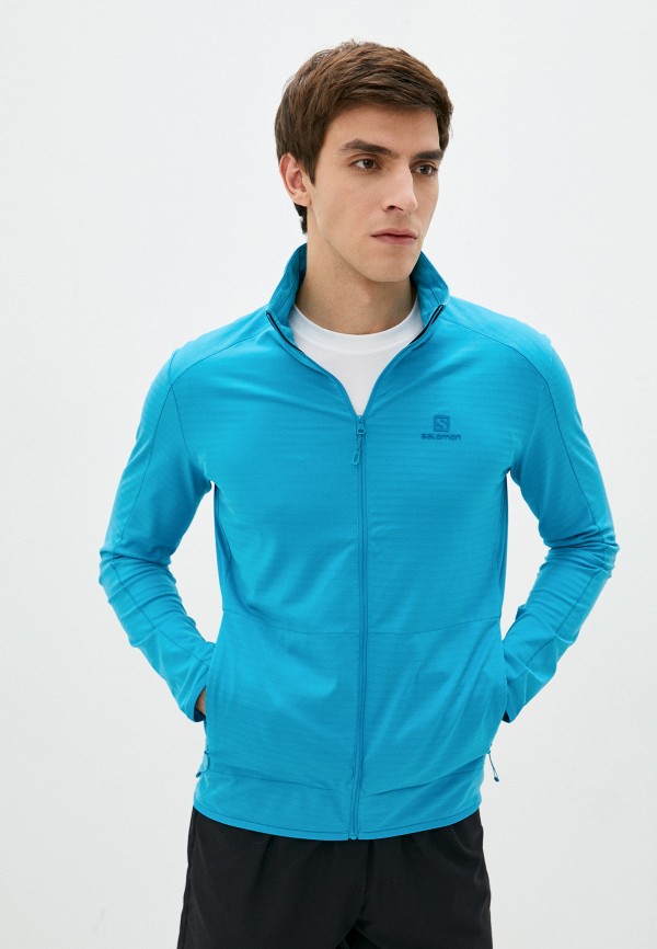 

Олимпийка Salomon, Голубой, OUTRACK FZ MID M