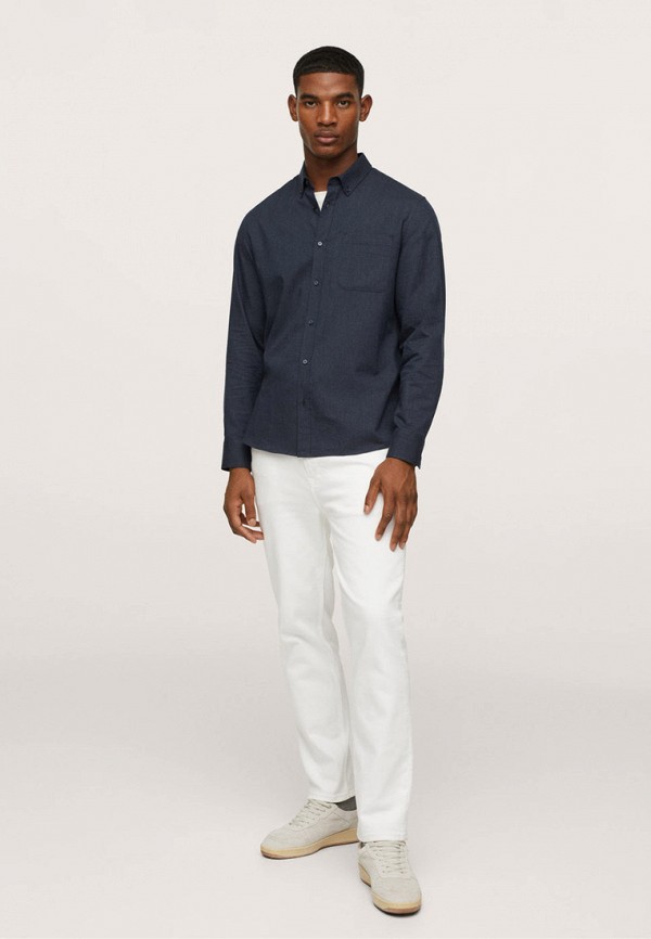 

Рубашка Mango Man, Синий, TWILL-I