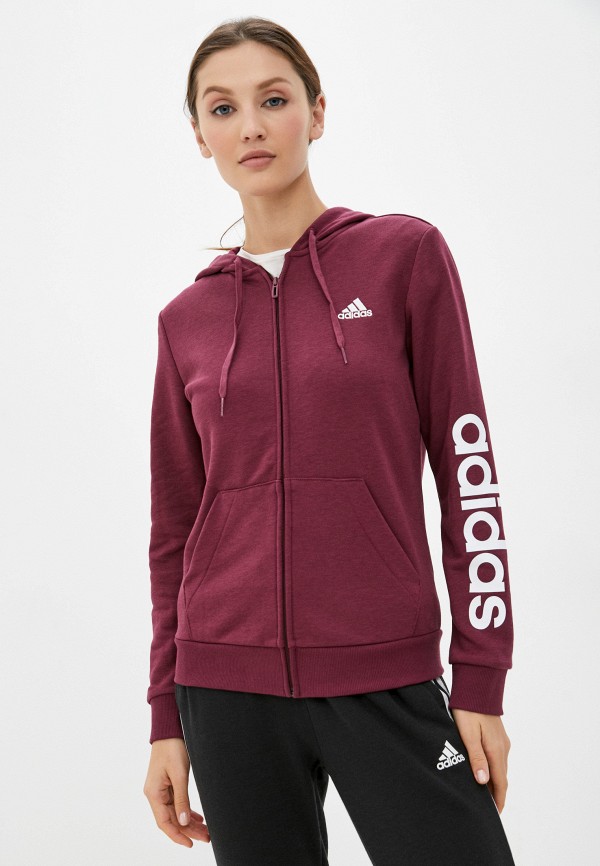 

Толстовка adidas, Бордовый, W LIN FT FZ HD