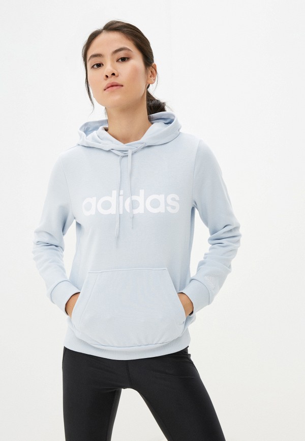 

Худи adidas, Голубой, W LIN FT HD