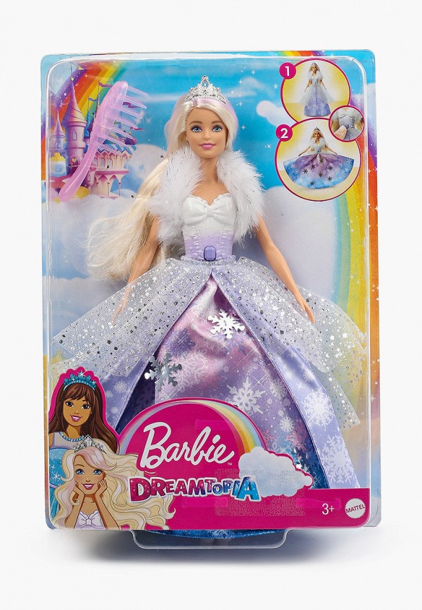 

Кукла Barbie, Разноцветный, Снежная принцесса