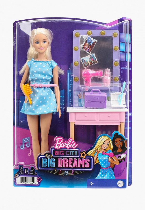 

Кукла Barbie, Разноцветный, "Малибу", с аксессуарами