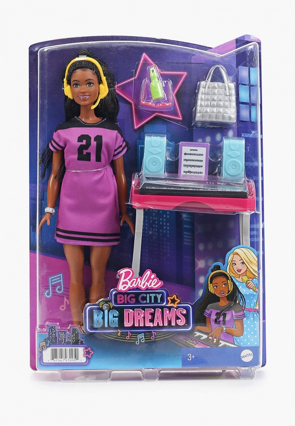 

Кукла Barbie, Разноцветный, "Бруклин с аксессуарами"