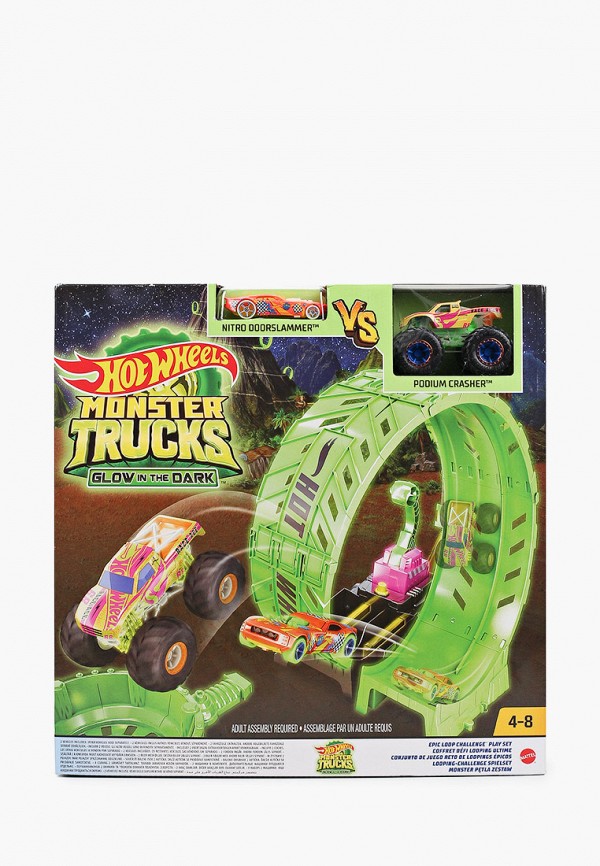 

Трек Hot Wheels, Разноцветный, "Монстр-трак Мертвая петля"