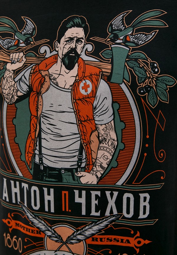 

Футболка Mother Russia, Черный, Чехов