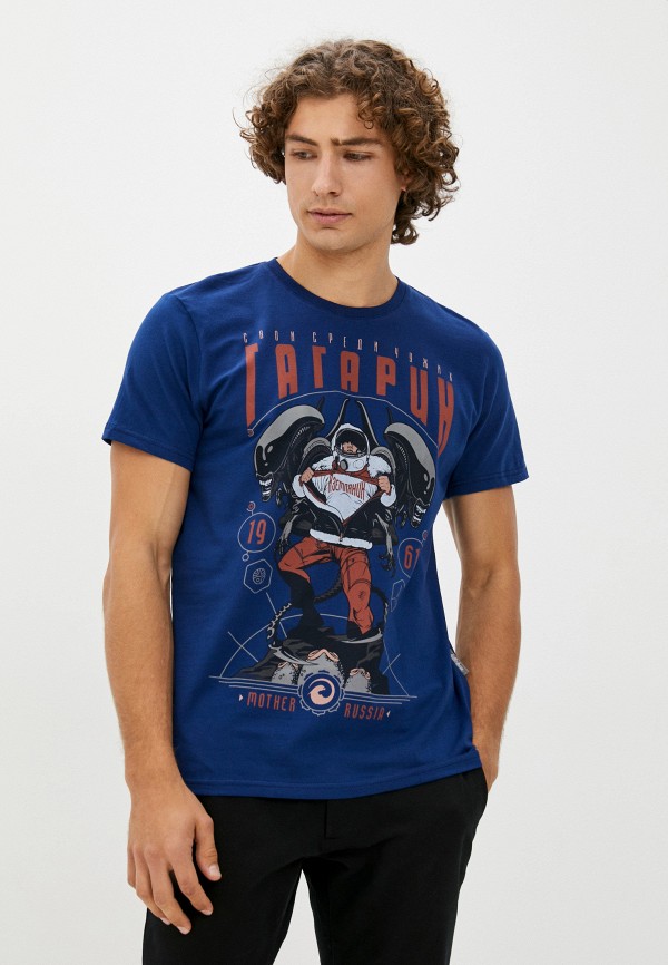 

Футболка Mother Russia, Синий, Гагарин