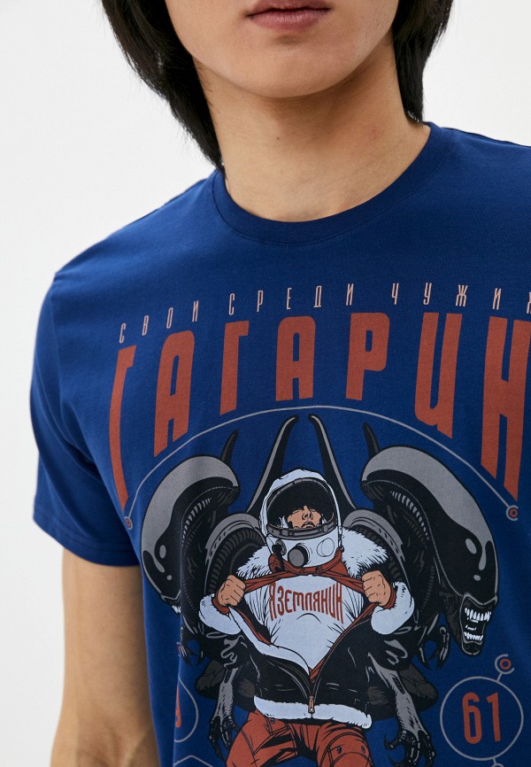

Футболка Mother Russia, Синий, Гагарин