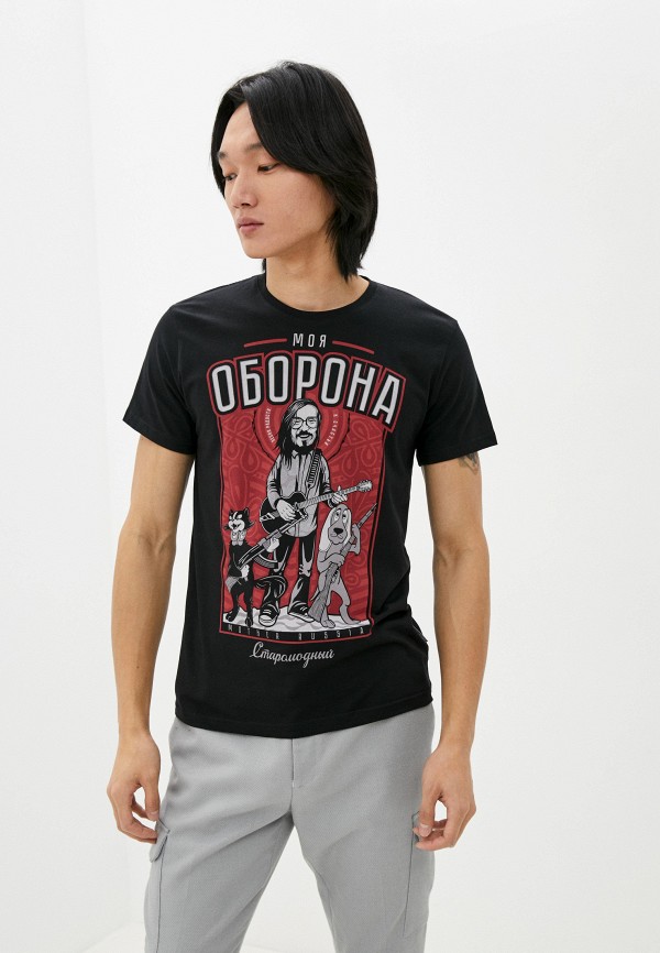 

Футболка Mother Russia, Черный, Моя оборона