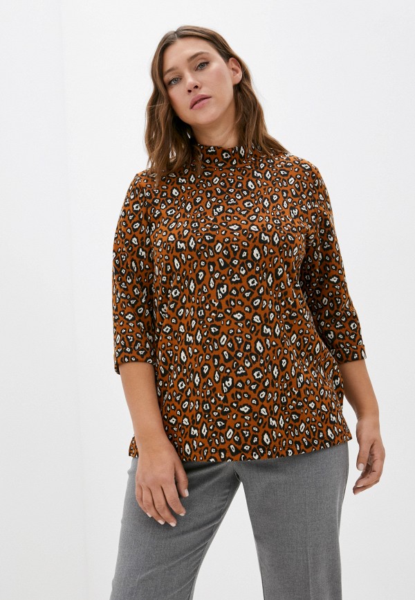 

Блуза Ulla Popken, Коричневый, Ulla Popken RTLAAT923301