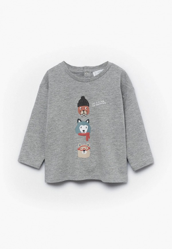 Лонгслив Mango Kids серый 17006312 RTLAAT968801