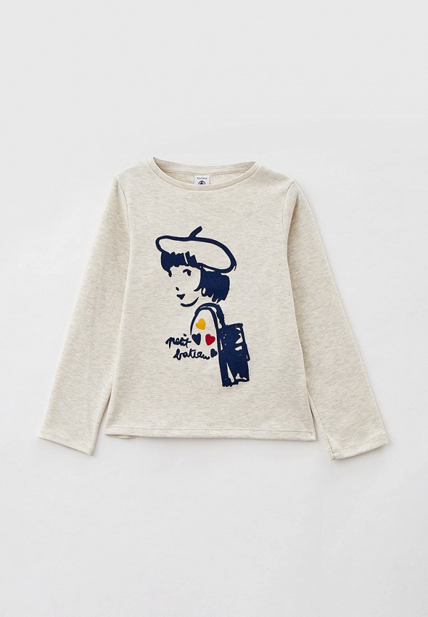 Лонгслив для девочки Petit Bateau A01RO