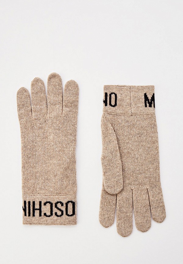 

Перчатки Moschino, Бежевый, Moschino RTLAAU022601