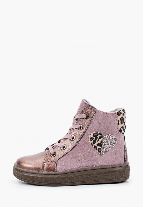 Ботинки Котофей розового цвета