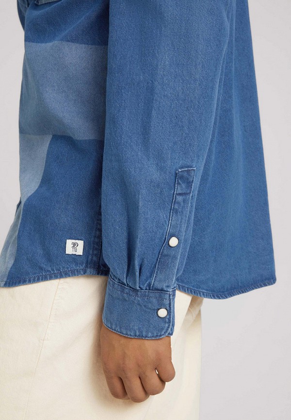 

Рубашка Tom Tailor Denim, Синий, Tom Tailor Denim RTLAAU224601