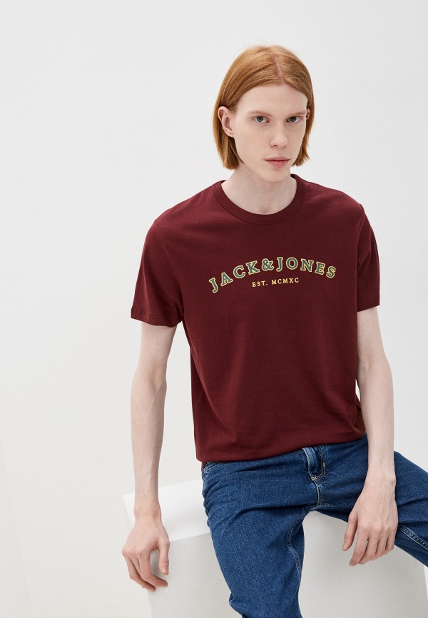 

Футболка Jack & Jones, Бордовый, Jack & Jones RTLAAU284101