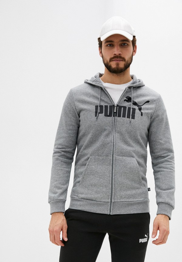 

Толстовка PUMA, Серый, ESS Big Logo FZ Hoodie FL