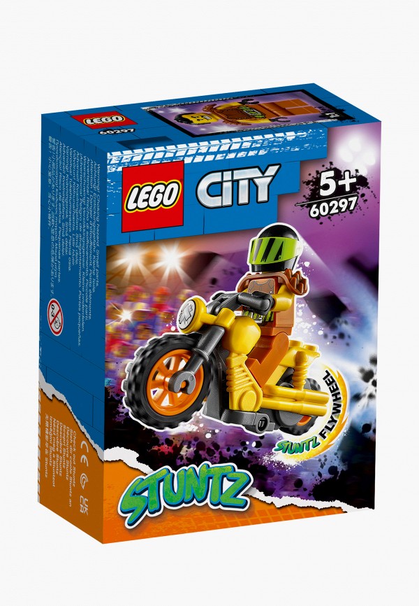 

Конструктор City LEGO, Разноцветный, Разрушительный трюковый мотоцикл